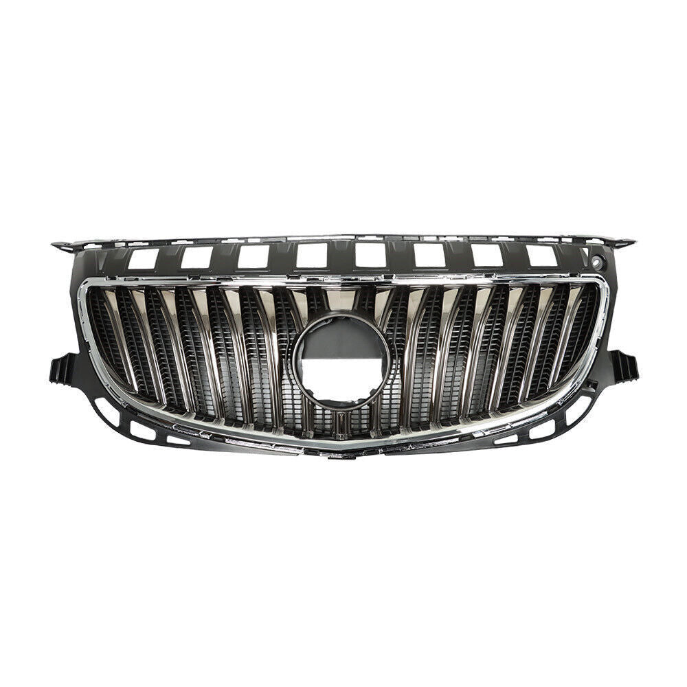 Front Bumper Upper Grille For 2015-2017 Buick Regal W/O GS Black&Chrome