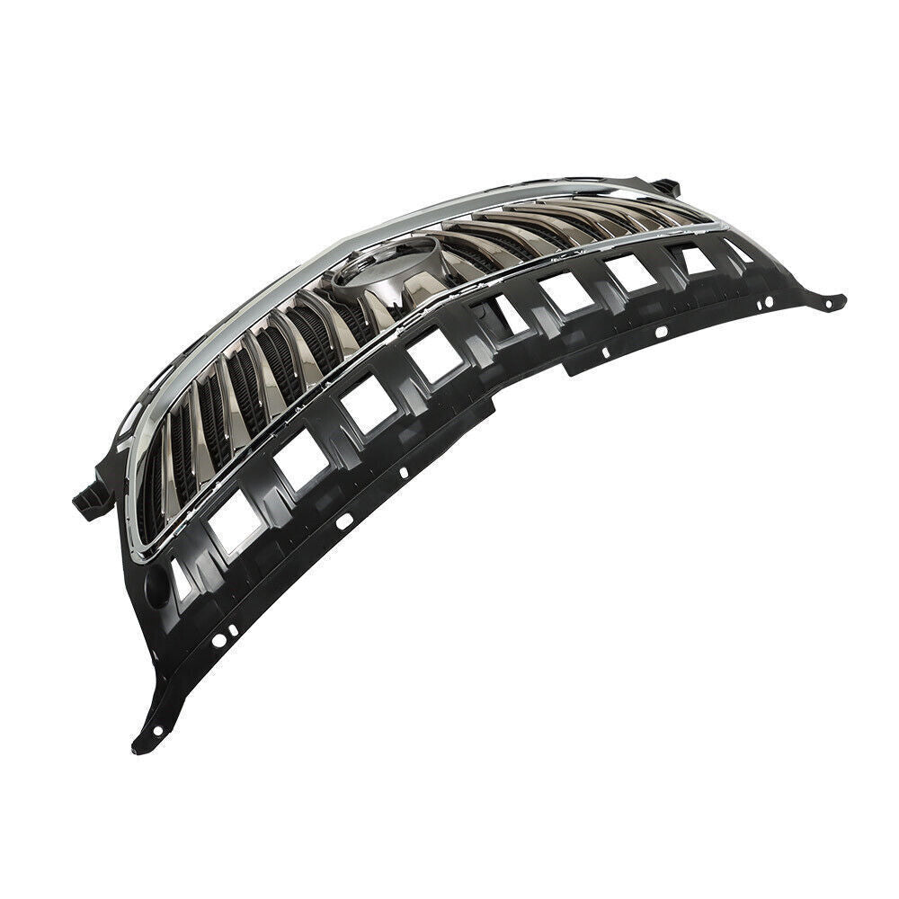 Front Bumper Upper Grille For 2015-2017 Buick Regal W/O GS Black&Chrome