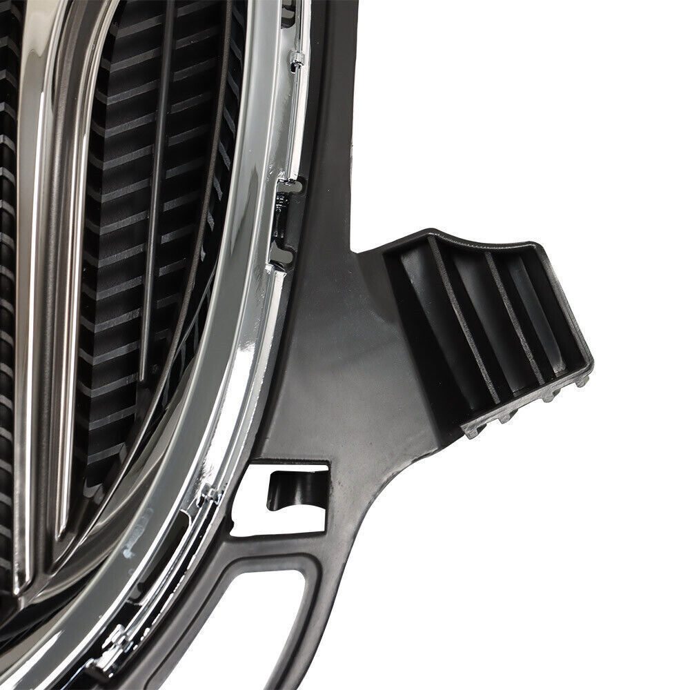 Front Bumper Upper Grille For 2015-2017 Buick Regal W/O GS Black&Chrome