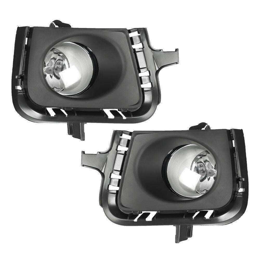 Front LH+RH Fog Light Lamps For 2012-2014 Toyota Prius C W/bezel+switch