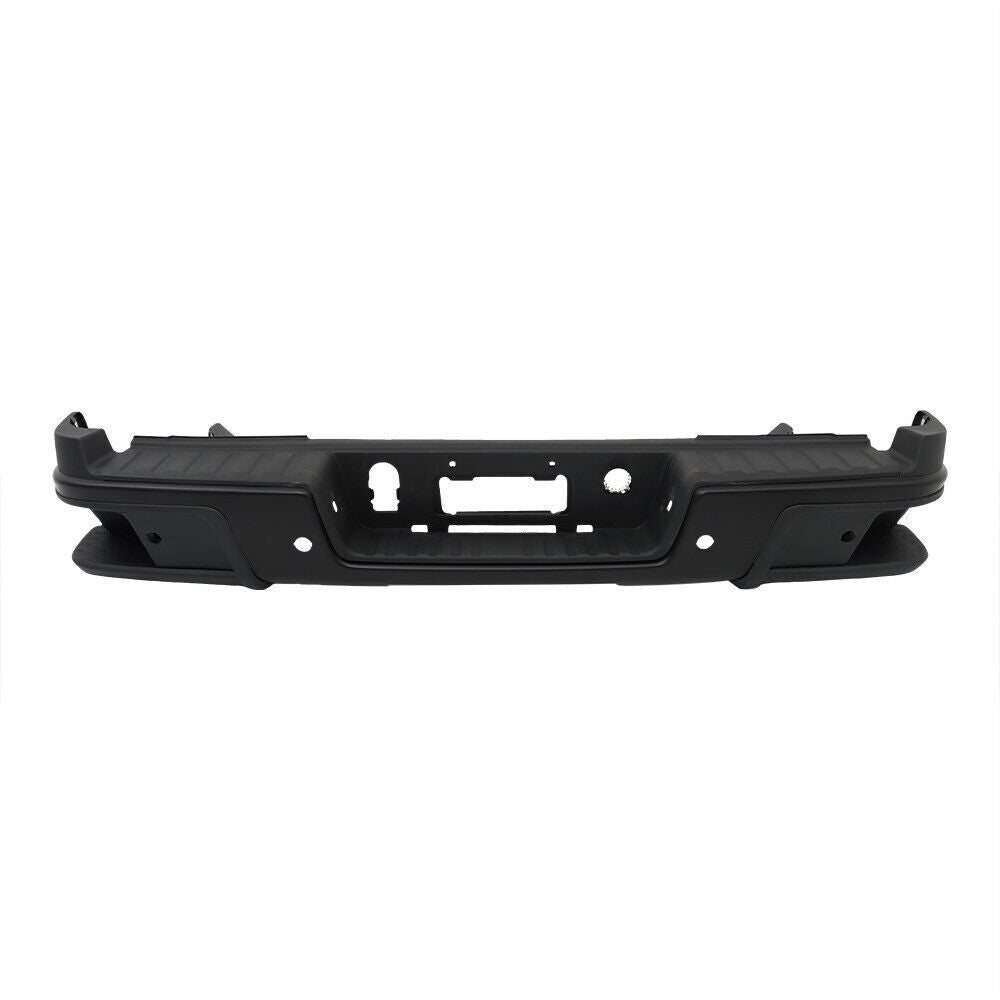 Rear Step Bumper Black For 2019-2021 Chevy Colorado W/Sensor Holes Steel