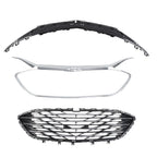 Front Upper Grille Lower Grille For 2019-2023 Chevrolet Malibu Chrome