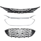 Front Upper Grille Lower Grille For 2019-2023 Chevrolet Malibu Chrome