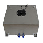 15 Gallon Polished Aluminum Racing Drift Fuel Cell Tank + level Sender