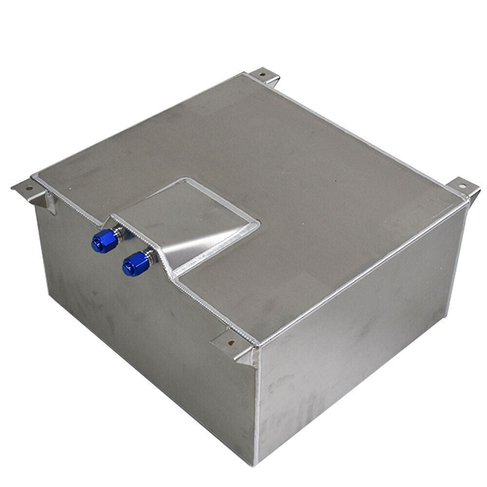 15 Gallon Polished Aluminum Racing Drift Fuel Cell Tank + level Sender