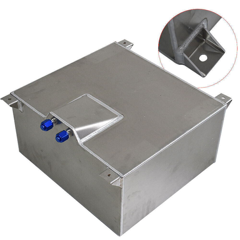 15 Gallon Polished Aluminum Racing Drift Fuel Cell Tank + level Sender