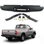 Rear Step Bumper Assembly For 1995-2004 Toyota Tacoma Truck Black Steel