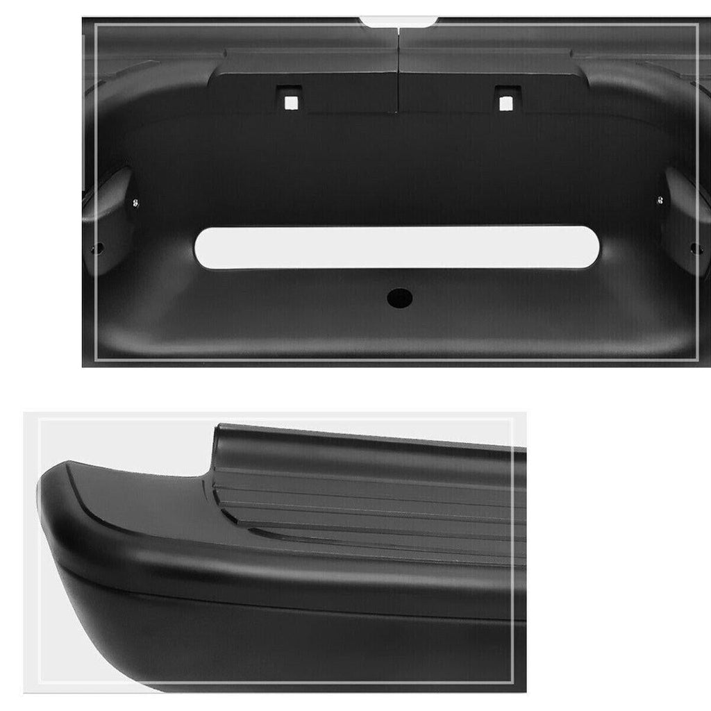 Rear Step Bumper Assembly For 1995-2004 Toyota Tacoma Truck Black Steel
