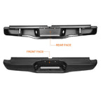 Rear Step Bumper Assembly For 1995-2004 Toyota Tacoma Truck Black Steel