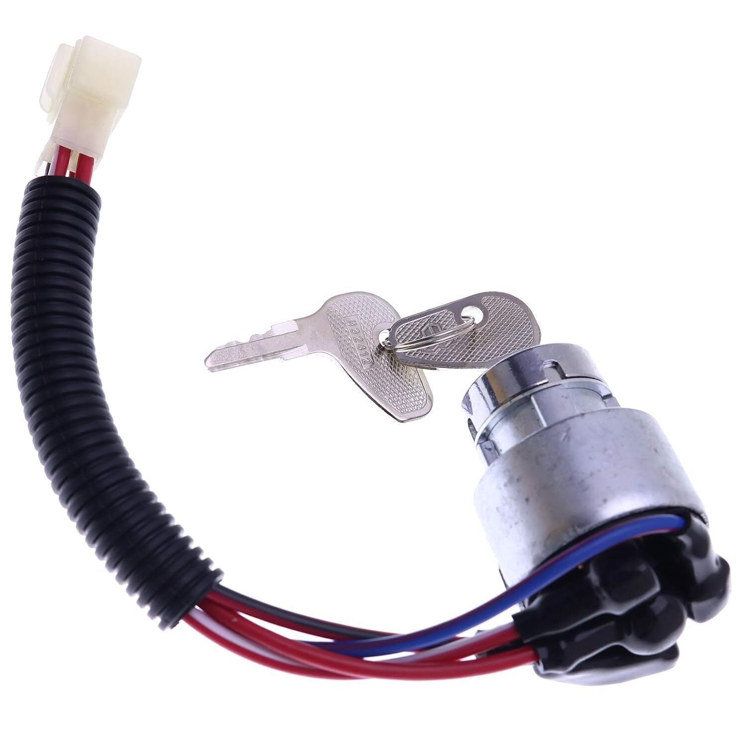 TC020-31820 Ignition Starter Switch with 3 Position 4 Connection Termials 2 Keys