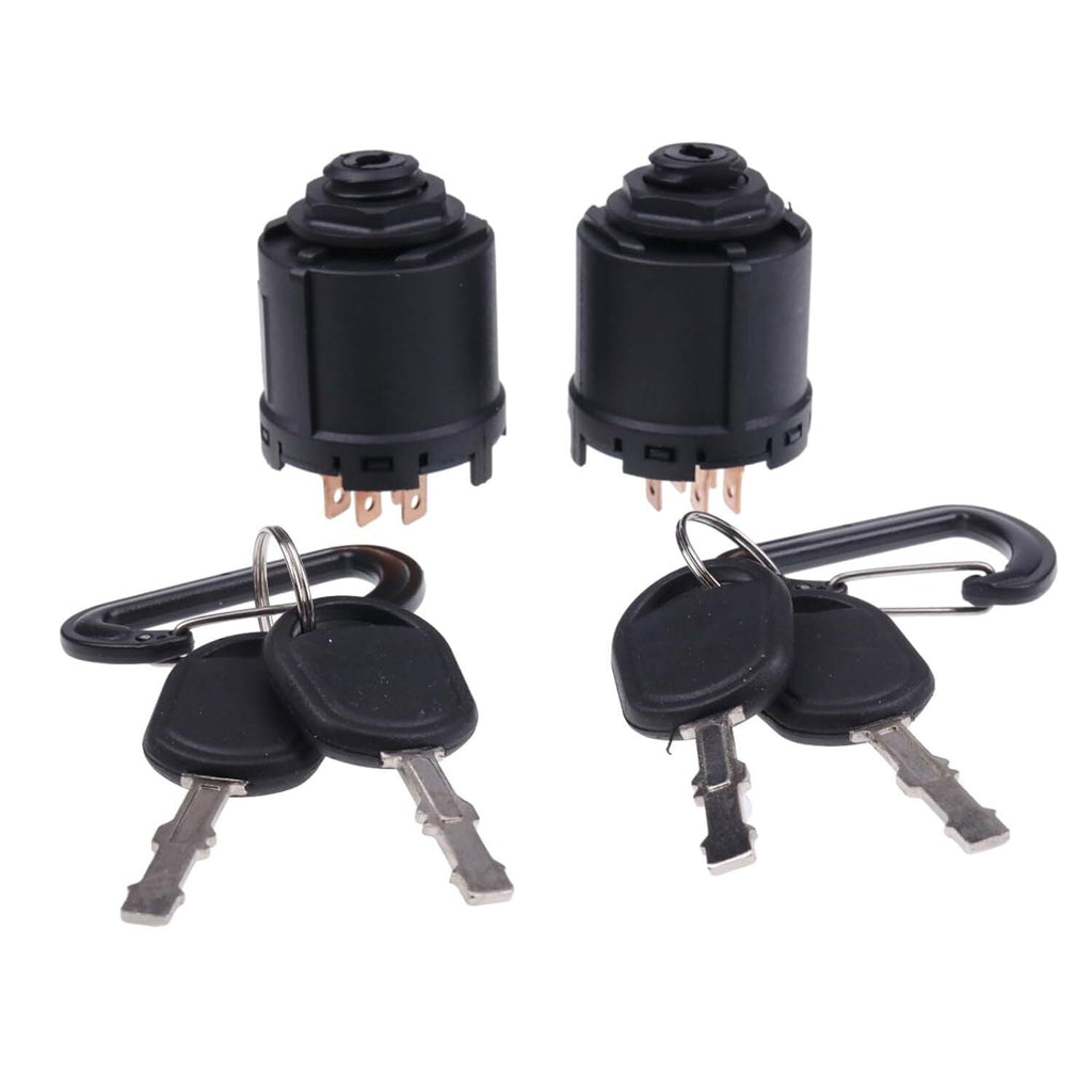 2PCS 5 Terminals 3 Positions Ignition Switch 430-706 with 2 Keys For AYP 140399