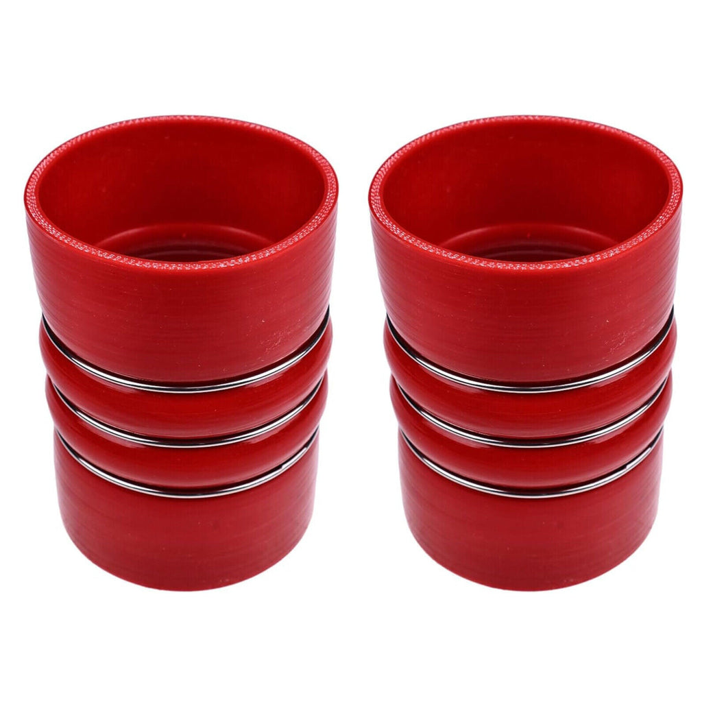2PCS 4" x 6" Air Cooler Hump Hose with High Temp Silicone Material 4 Ply