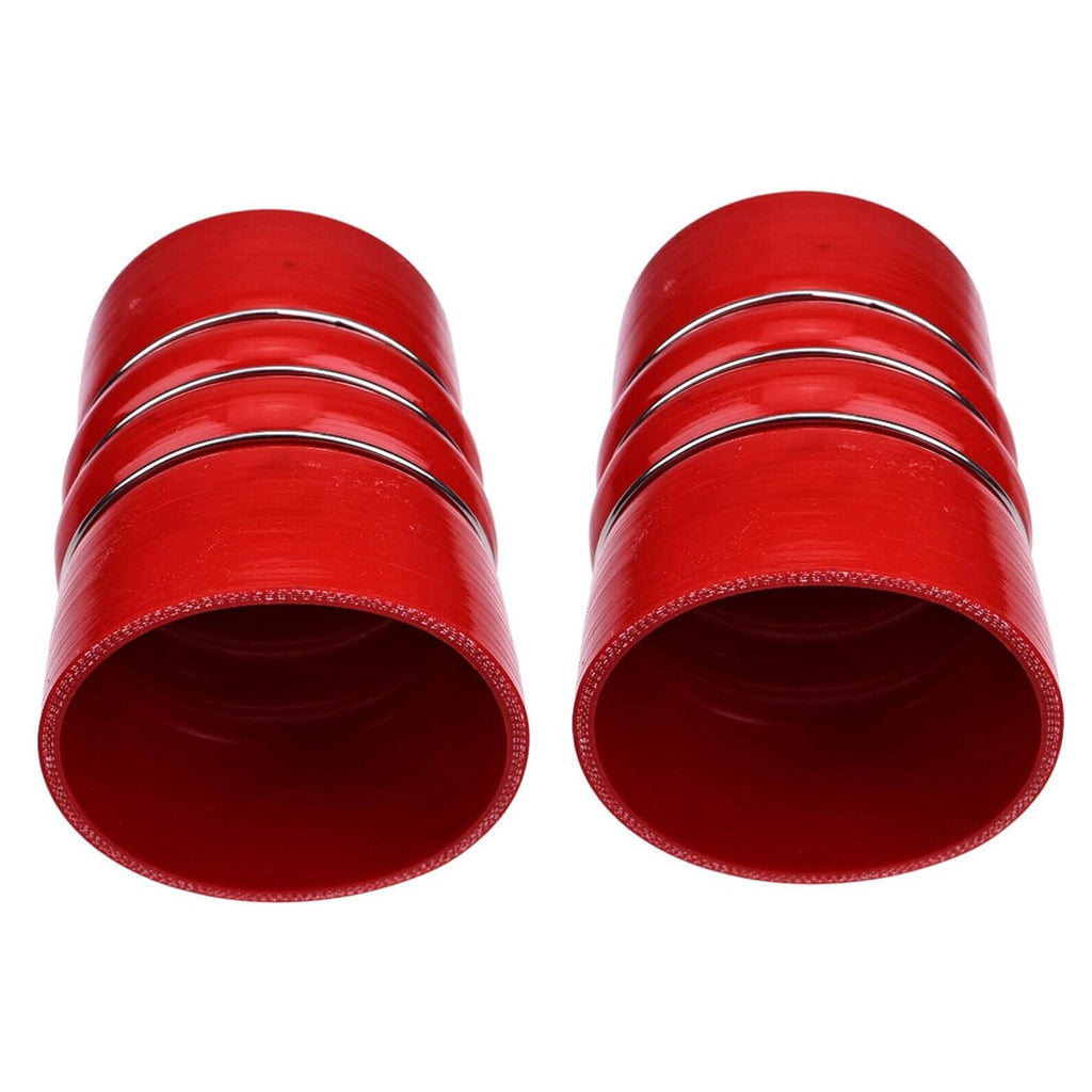 2PCS 4" x 6" Air Cooler Hump Hose with High Temp Silicone Material 4 Ply