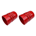 2PCS 4" x 6" Air Cooler Hump Hose with High Temp Silicone Material 4 Ply