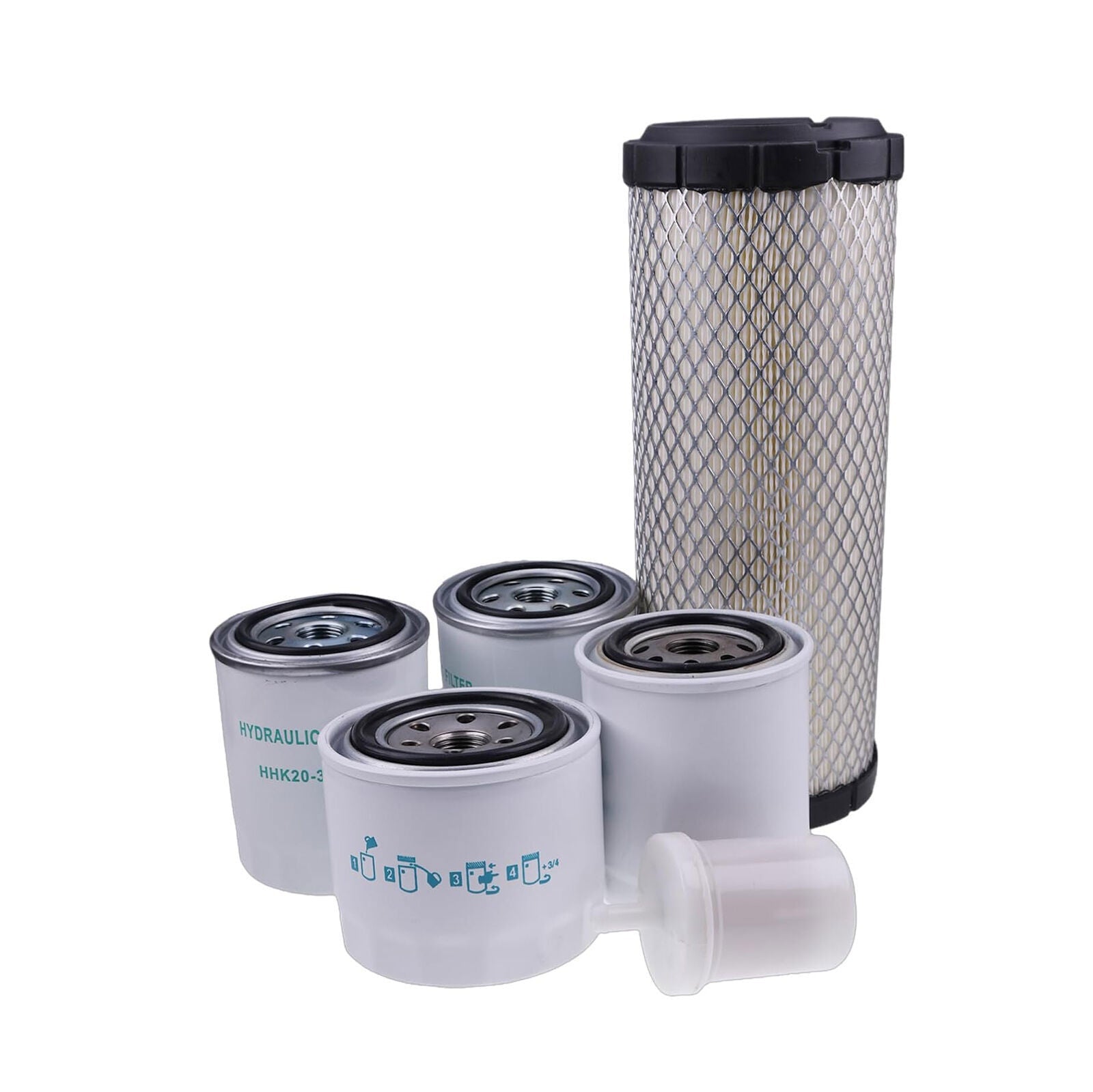 Maintenance Filter Kit 77700-01820 Compatible with Kubota RTV1100 (S/N <31002)