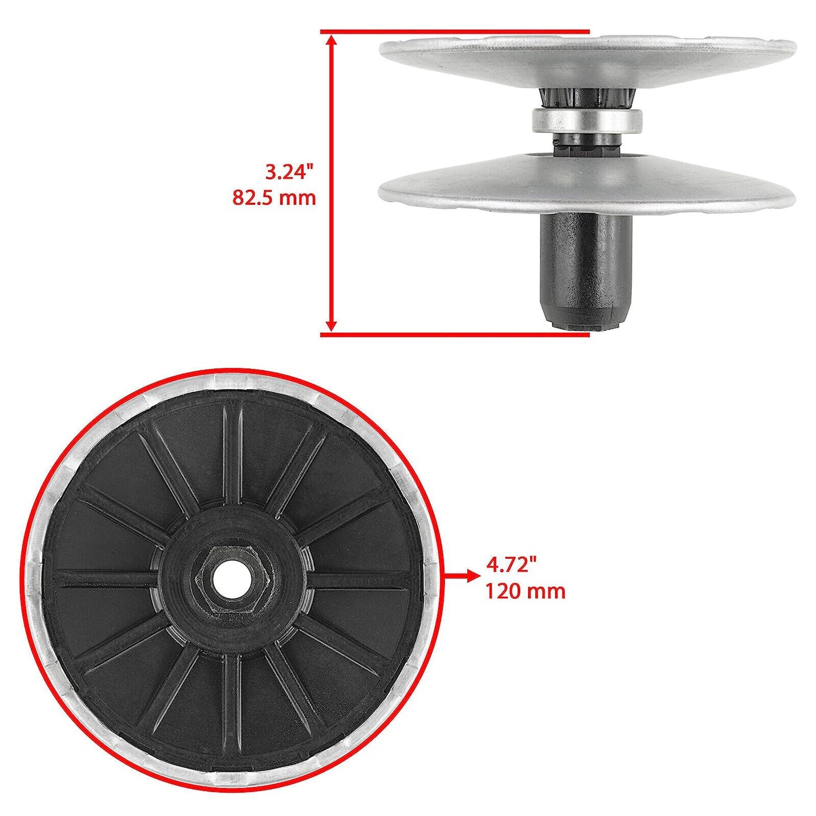Pulley MIA12482 MIA12025 MIA12656 MIA13114 For John Deere D105 E100 X105 X106