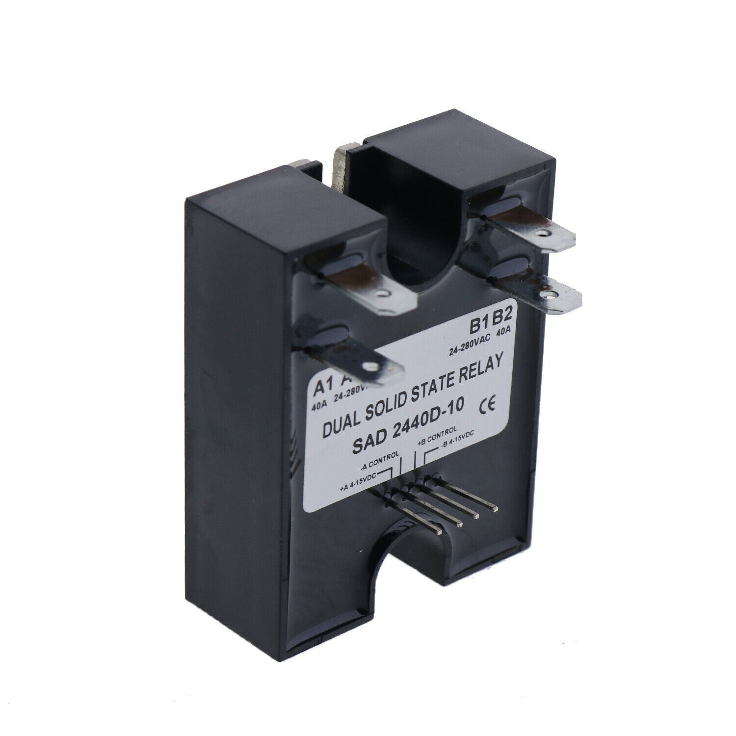 New Dual Solid State Relay Turn On SSR 4-15VDC Input 280VAC 40A D2440D-10