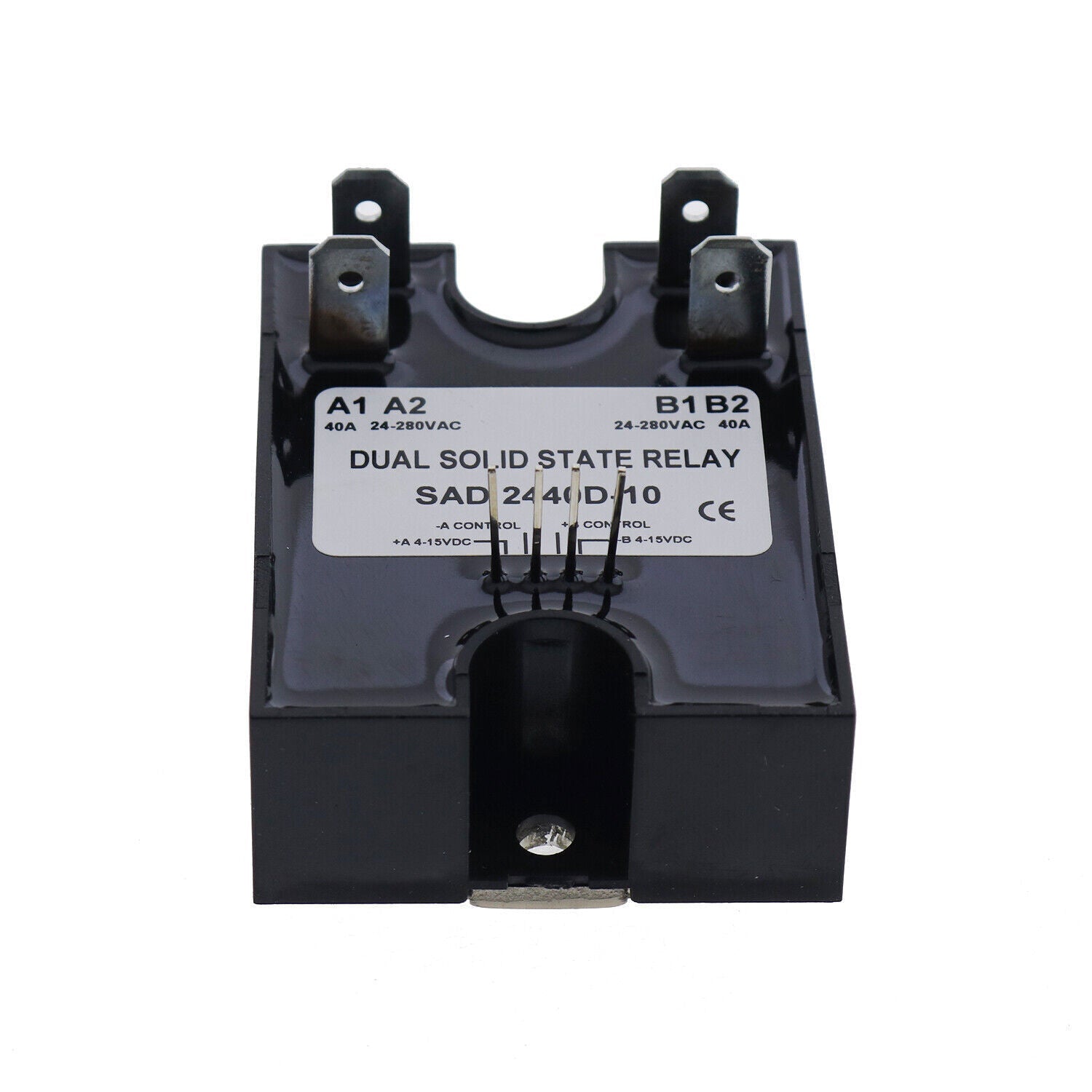 New Dual Solid State Relay Turn On SSR 4-15VDC Input 280VAC 40A D2440D-10