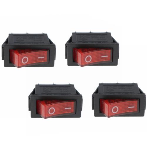 New 4PCS 120 Volt Rocker Switch Lighted On Off 120927-24 For FMI Desa Electric