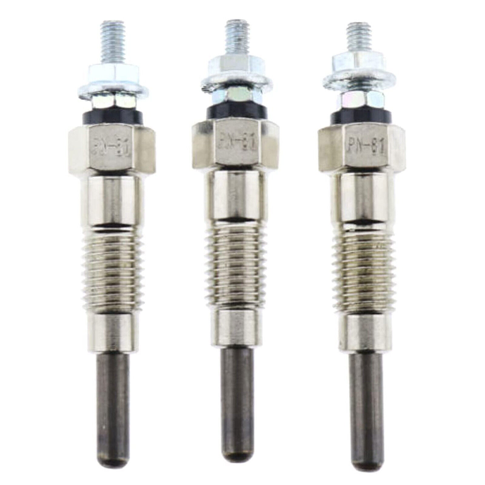3PCS Glow Plugs 129795-77800 129155-77800 For Yanmar KE2D KE3A KE3D KE4A  KE4D