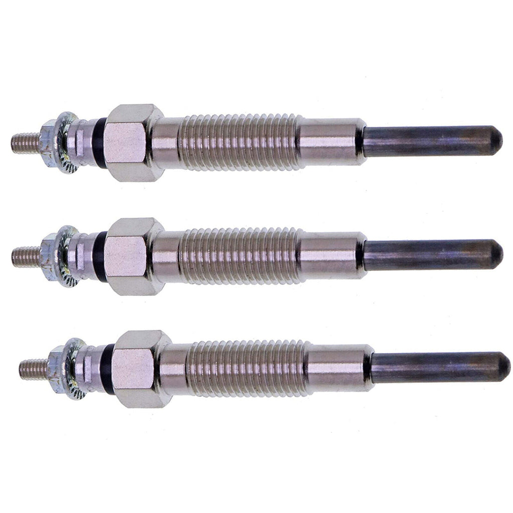 3X Glow Plug 32A66-03102 For Mitsubishi S3L S3L2 Engine Forklift Compact Tractor
