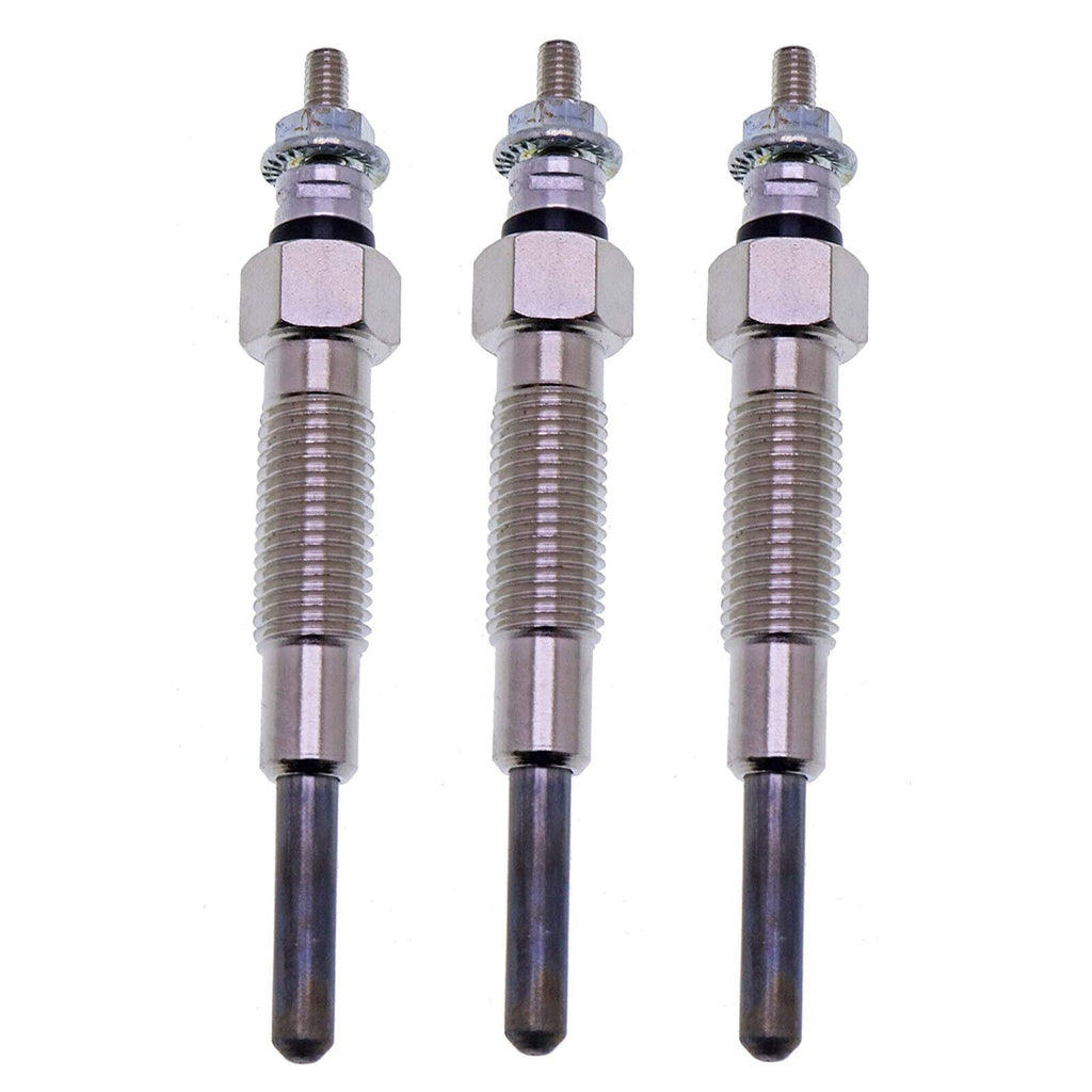 3X Glow Plug 32A66-03102 For Mitsubishi S3L S3L2 Engine Forklift Compact Tractor