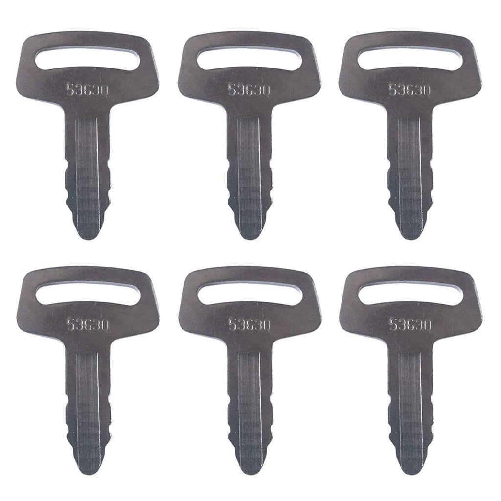 6X RC101-53630 Ignition Keys for Kubota K-008 KX101 KX121 KX151 KX61-2 KX91-2