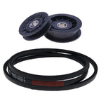 Belt &V-Idler Pulley &Flat Pulley Kit GX20286 GX20287 GX20006 For John Deere 102