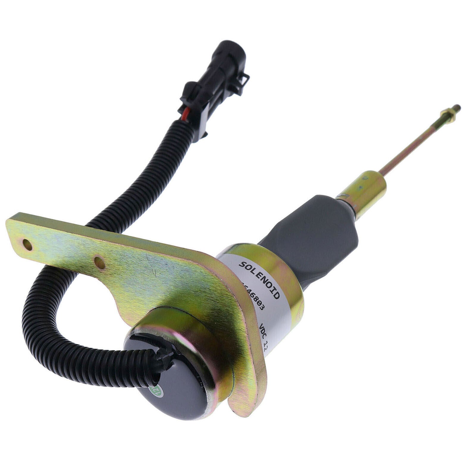 24V 1823723C91 Diesel Fuel Shut Off Solenoid Valve for DT466E Engine Woodward
