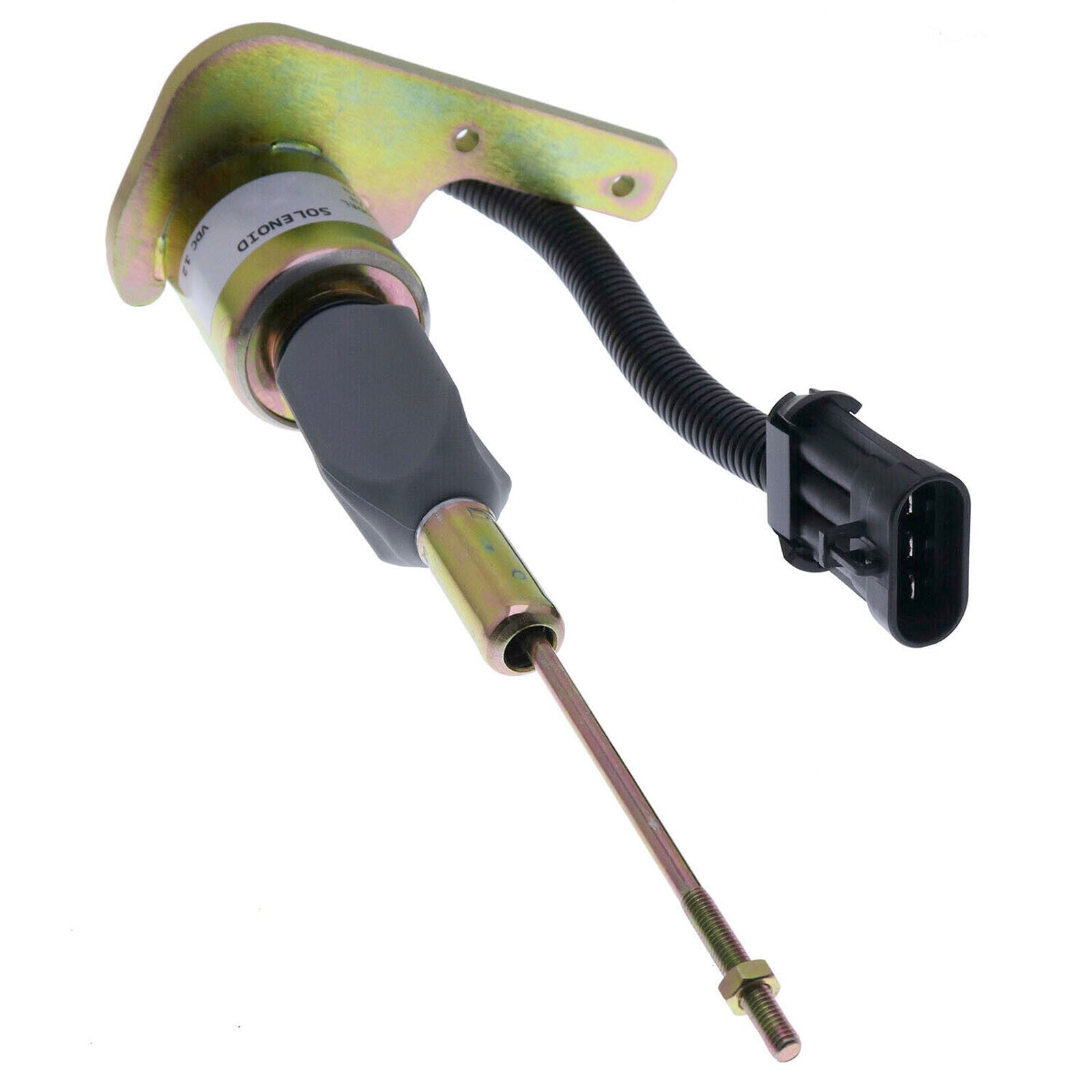 24V 1823723C91 Diesel Fuel Shut Off Solenoid Valve for DT466E Engine Woodward