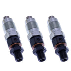 3X Fuel Injector 16001-53002 16001-53904 For Kubota K-008 K008-3 KX41-3 U15 U17