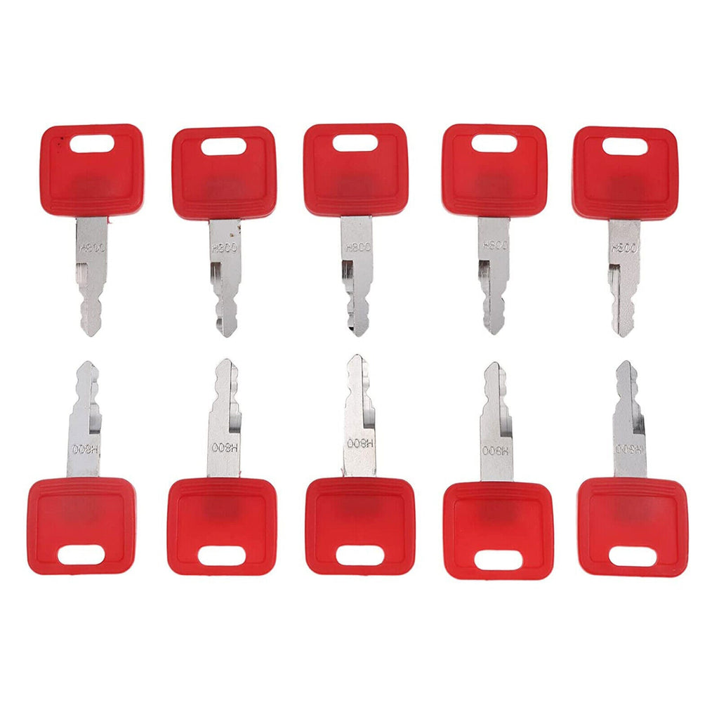 10X H800 Keys AT194969 AT147803  for Hitachi John Deere Case Dozer New Holland