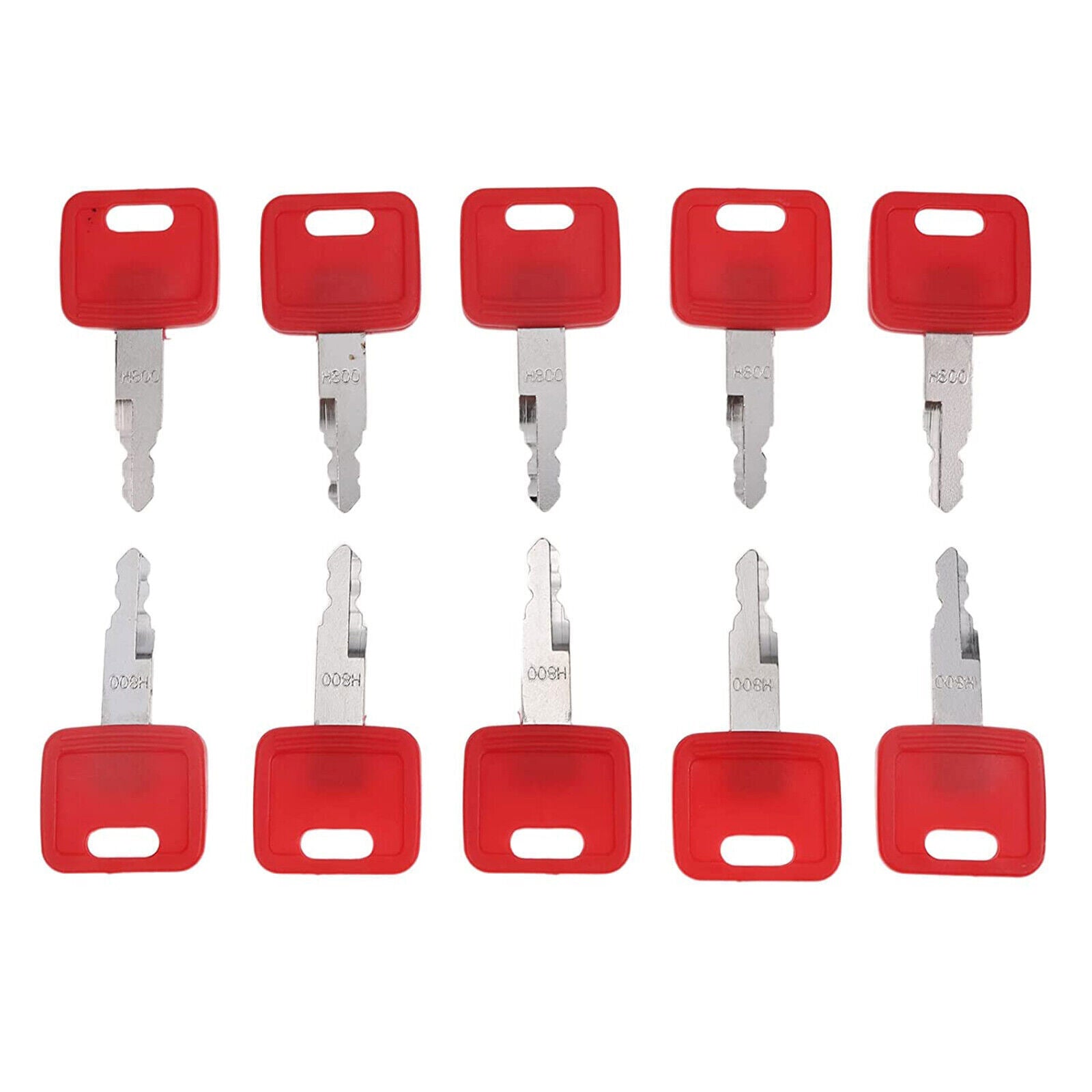 10X H800 Keys AT194969 AT147803  for Hitachi John Deere Case Dozer New Holland