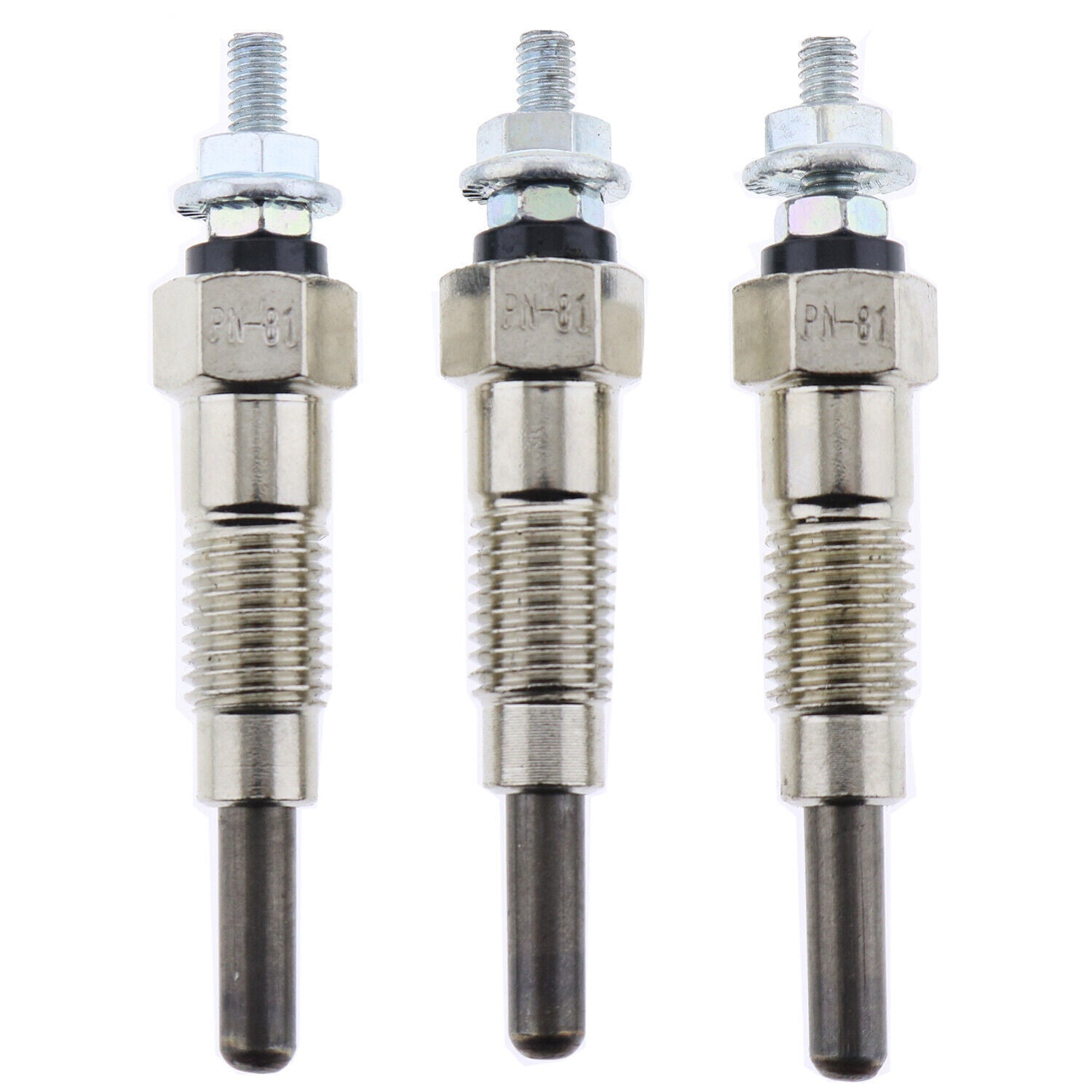NEW 3X Glow Plug 15951-6551-1 for Kubota Yanmar D850 D950 B1500 B7100 F18D F20D
