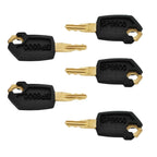 5X Ignition Keys with Key Chain 5P8500 For Caterpillar CAT Heavy Equipment