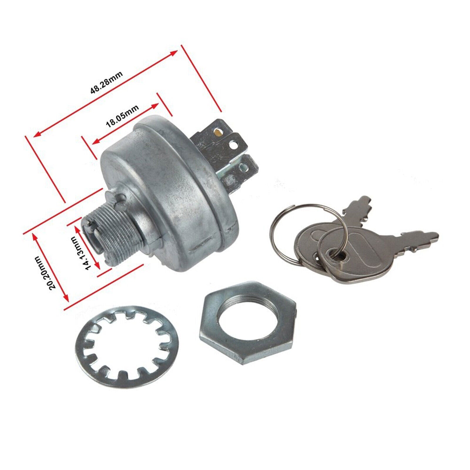 New Ignition Switch with Keys 7027698 7027698YP 7029010 27698 For Snapper