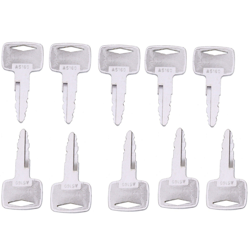 New 10X Ignition Keys 91A07-01910 A5160 For Mitsubishi Caterpillar CAT Forklift