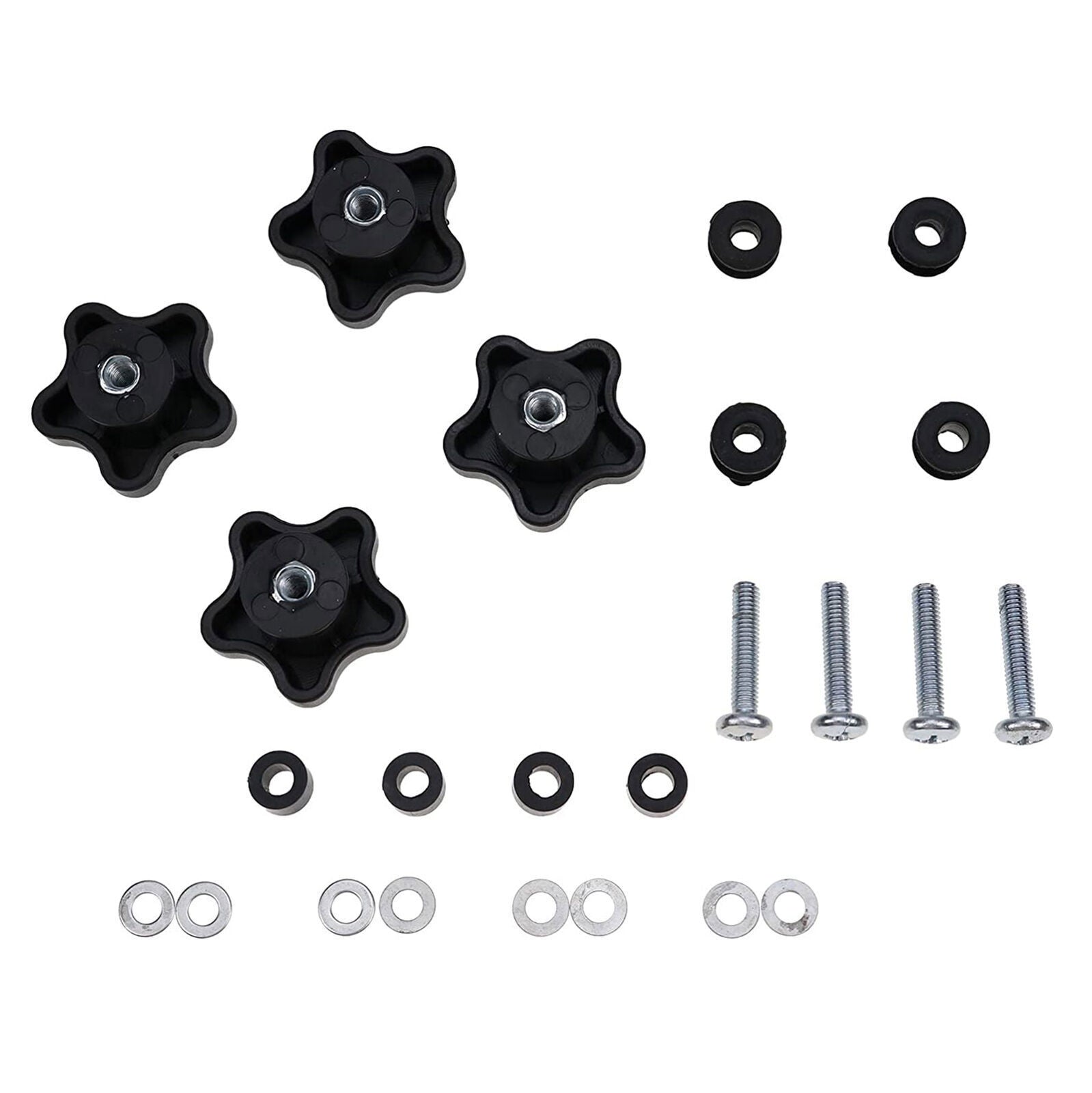 4X  6681614 Top Window Knob Kit for Bobcat T110 T140 T180 T190 751 763 773 863