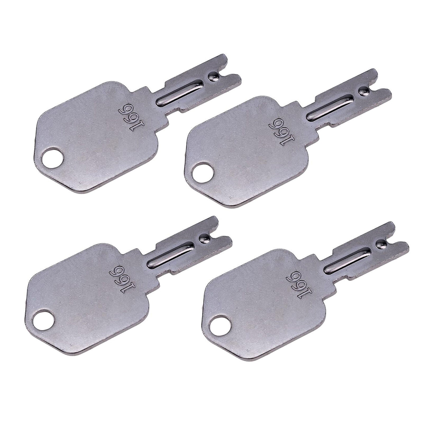 New 8X Ignition Keys166 For Dynapak,Gehl Skid Steers,Generic Forklift Ignitions