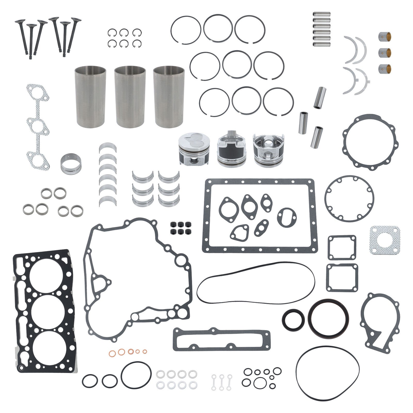 D1305 Engine Overhaul Rebuild Kit With Valve for Kubota Tractor