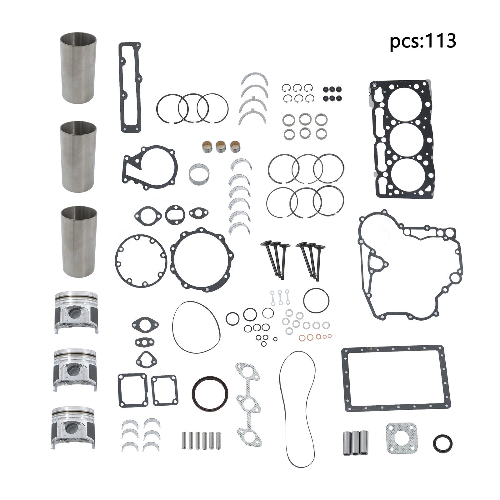 D1105 Overhaul Rebuild Kit For Kubota D1105 Engine B2410HSD RTV1100 Excavator