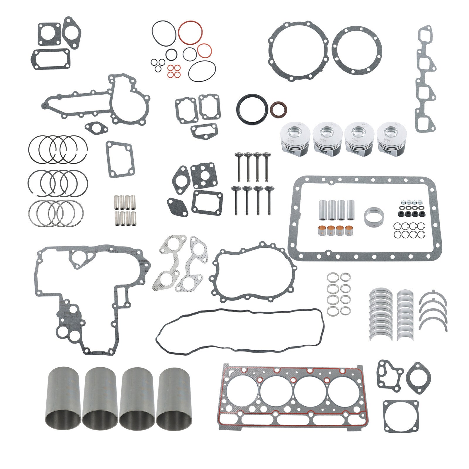 For Kubota V2403 IDI V2403T V2403MDI Overhaul Rebuild Kit Engine Bobcat S150