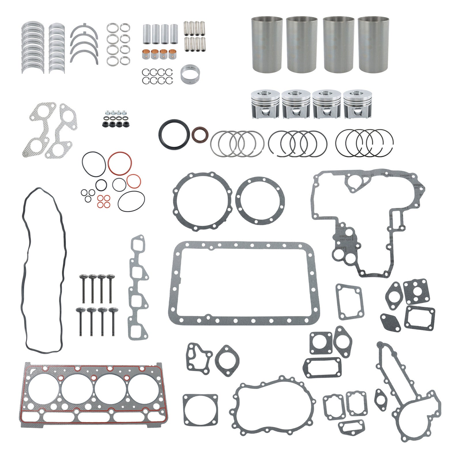 For Kubota V2403 IDI V2403T V2403MDI Overhaul Rebuild Kit Engine Bobcat S150
