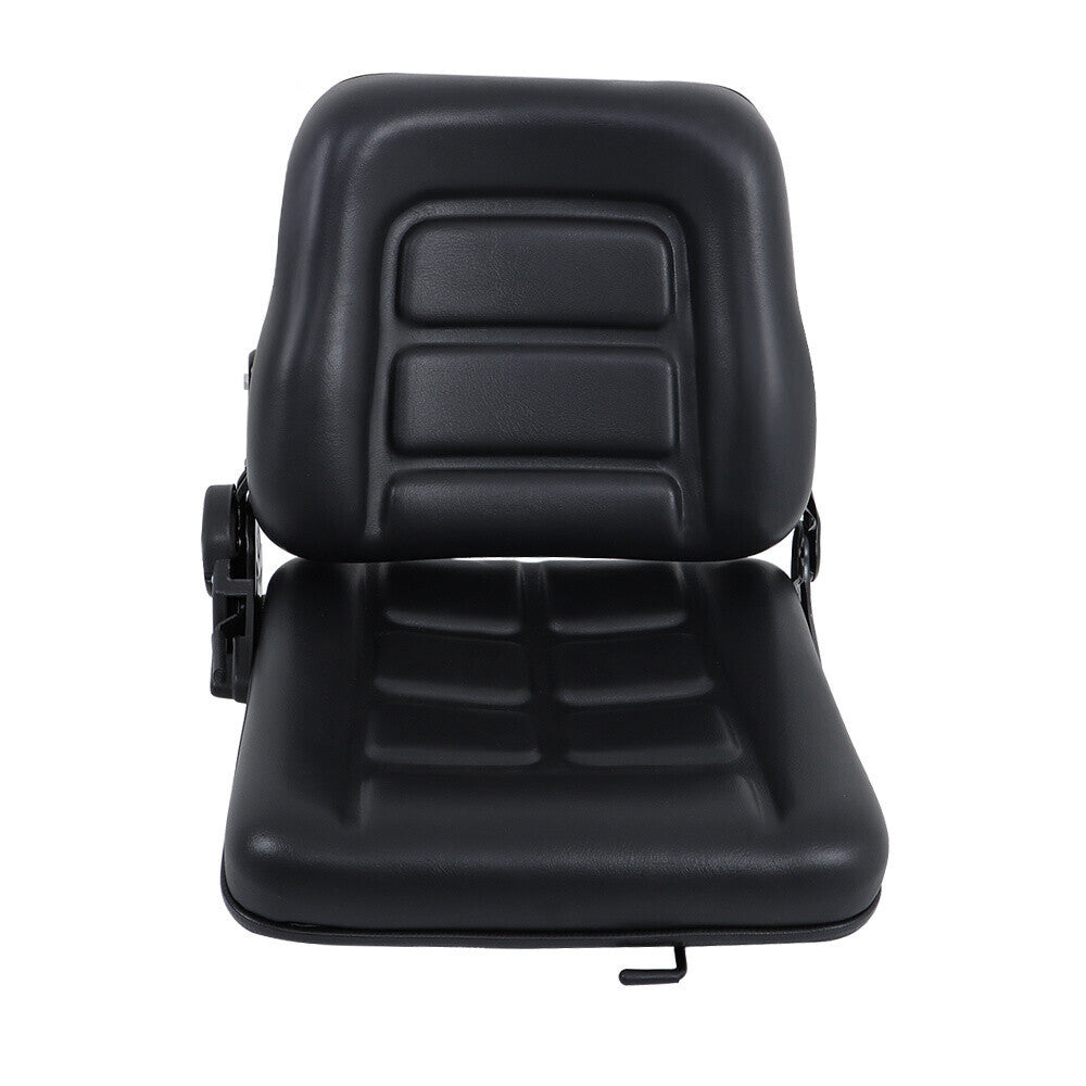 Adjustable Backrest Slide PVC Leather Suspension Forklift Tractor Seat US