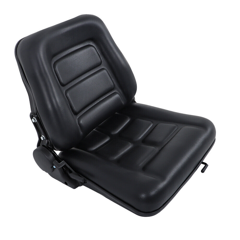 Adjustable Backrest Slide PVC Leather Suspension Forklift Tractor Seat US
