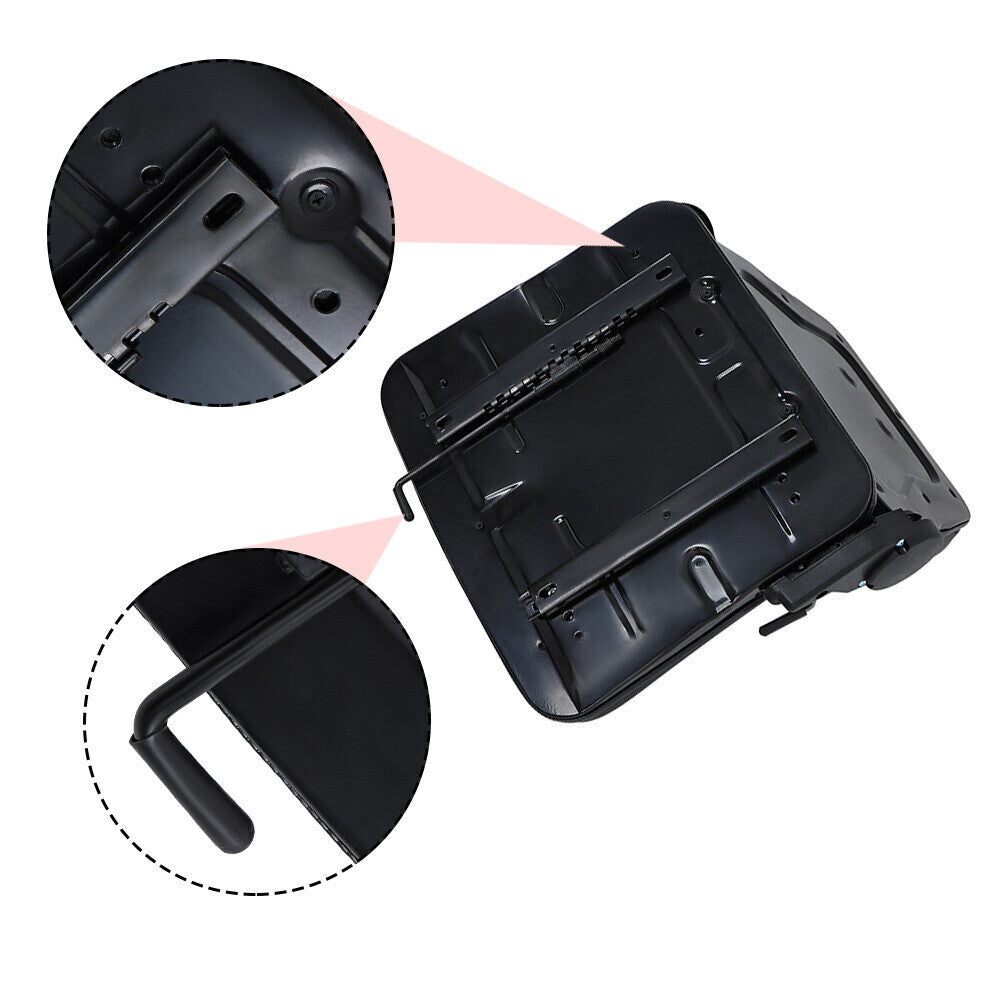 Adjustable Backrest Slide PVC Leather Suspension Forklift Tractor Seat US