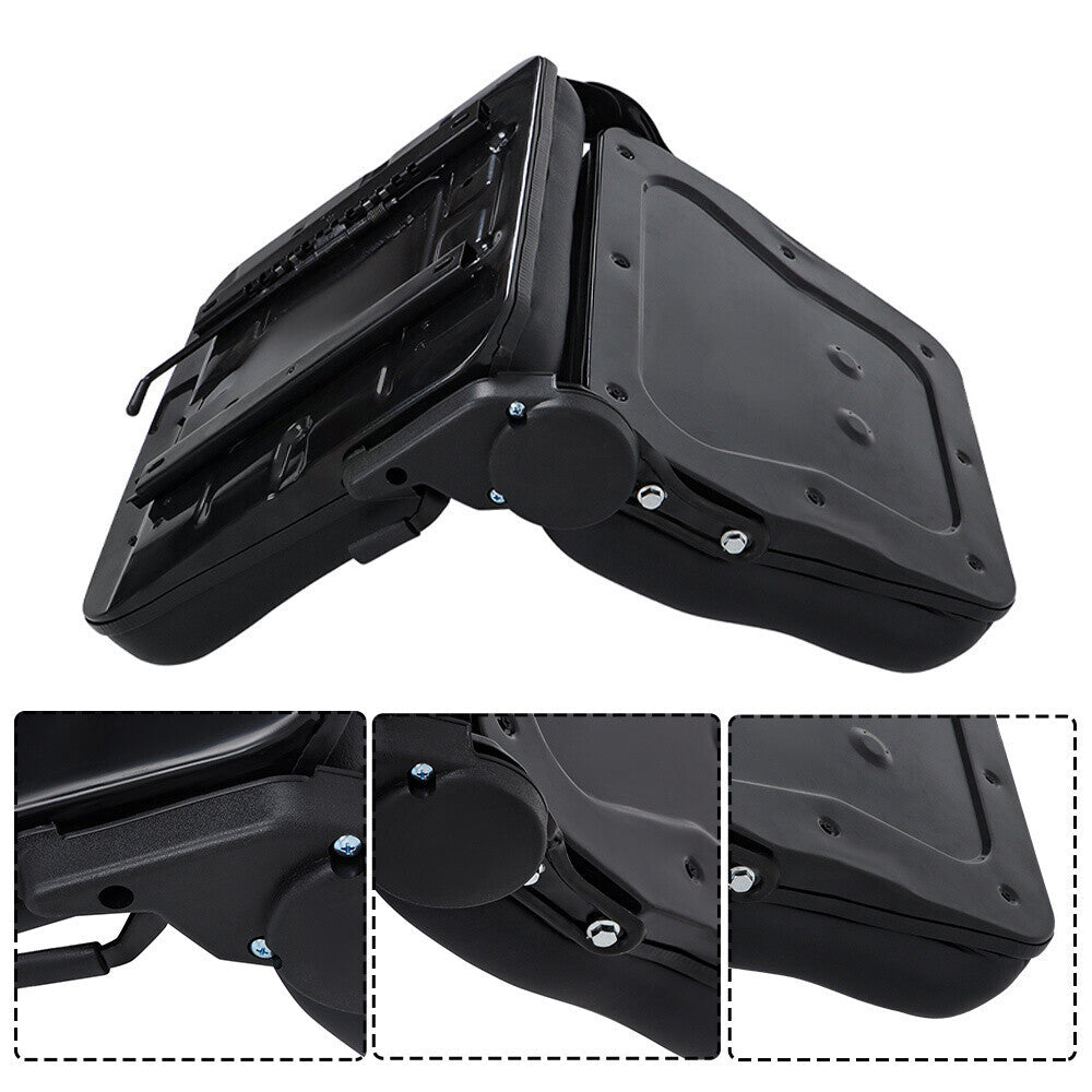 Adjustable Backrest Slide PVC Leather Suspension Forklift Tractor Seat US