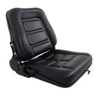 Adjustable Backrest Slide PVC Leather Suspension Forklift Tractor Seat US