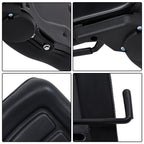Adjustable Backrest Slide PVC Leather Suspension Forklift Tractor Seat US