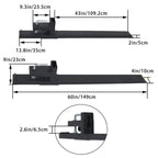 Clamp On Bucket Loader Attachment Skid Steer Tractor Pallet Forks 60" 4000Lbs